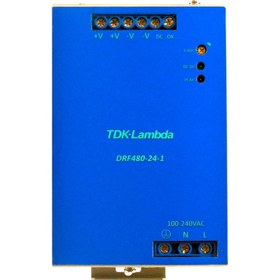 TDK-Lambda DRF480-24-1/HL síťový zdroj na DIN lištu 24 V/DC 480 W Počet výstupů:1 x Obsah 1 ks