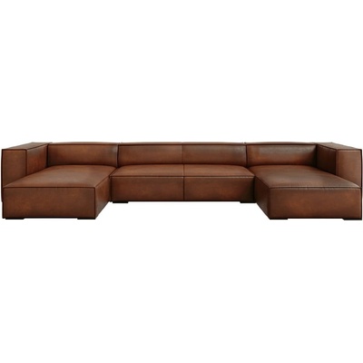 Windsor & Co Sofas kožená rohová pohovka do U Madame Koňakovo hnedá