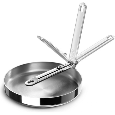 Joseph Joseph Тиган за пържене SPACE 1000025 24 см, сребърен, неръждаема стомана, Joseph Joseph (JS1000025)