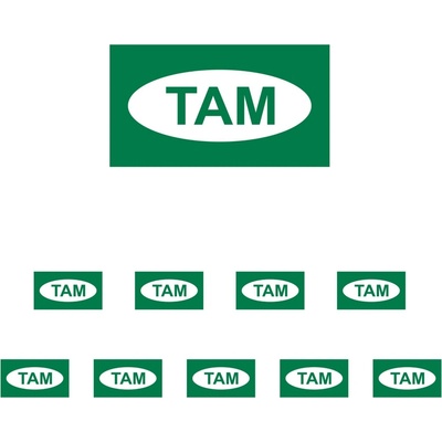 Walteco Tam, 90x50mm, samolepka Množství: 10 ks , 20084BP2