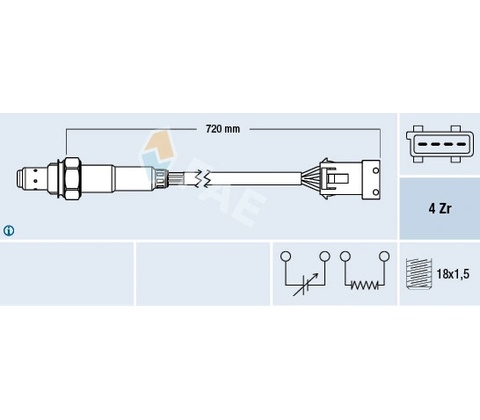 Lambda sonda FAE 77280