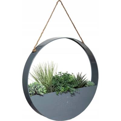 Atmosphera Umělé rostliny, průměr 44 cm, závěsná dekorace v kovovém krytu