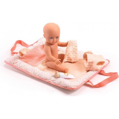Djeco Prebaľovacia podložka pre bábiky Pink Peak Pomea