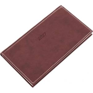 REALSYSTEM Джобен календар REALSYSTEM Bolero, хоризонтален, жълт, плосък, кафяв, 2027 (5712-16)