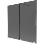 Mexen Velar двукрилен плъзгащ се параван за вана 160 x 150 cm, графит, хром - 896-160-000-41-01 (896-160-000-41-01)