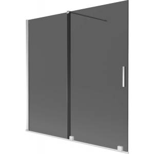 Mexen Velar двукрилен плъзгащ се параван за вана 160 x 150 cm, графит, хром - 896-160-000-41-01 (896-160-000-41-01)