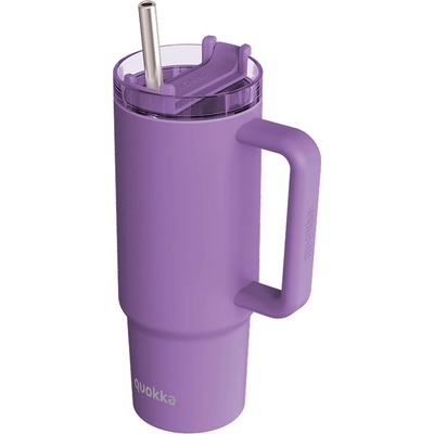 Quokka termohrnek Stream s brčkem 950 ml tmavě fialový