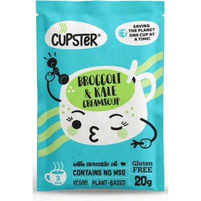 Éden Prémium Cupster Bezlepková instantní krémová polévka brokolice a kadeřávku 20 g
