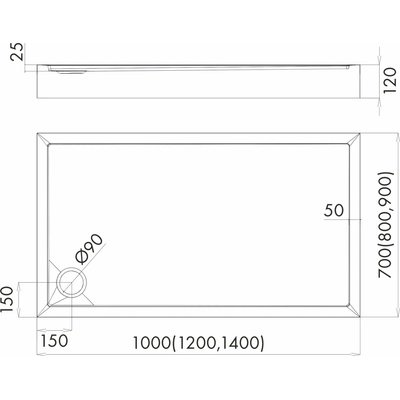 Schedline Cameron 120 x 80 cm 3ST.C1P-80120