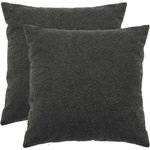 vidaXL Калъфка за възглавница 2 pcs HEERLEN Тъмносиво 80 x 80 cm Букле (913611)