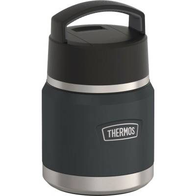 Thermos termoska na jídlo Icon Kids Food Jar with Folding Spoon 350 ml šedá