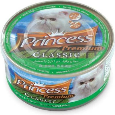 Princess Premium Kurča, Tuniak, Zelenina, Ryža 170 g