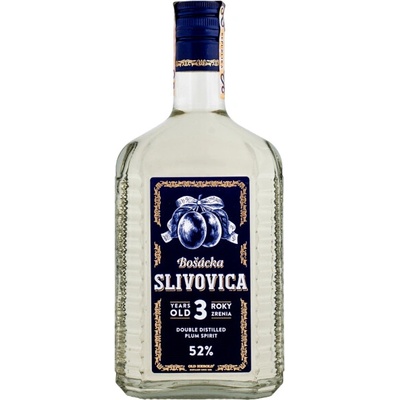 Bošácka Slivovica 3y 52% 0,7 l (čistá fľaša)