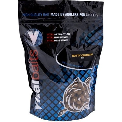 Vitalbaits boilies Nutty Crunch 1 kg 14 mm – Zboží Dáma