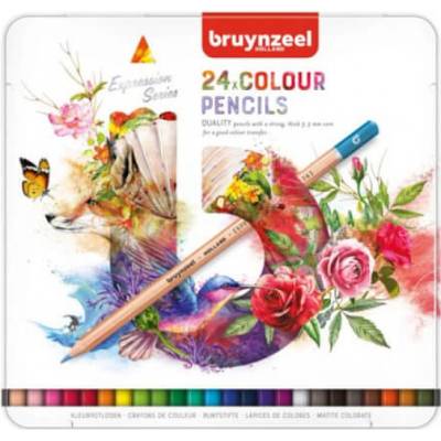 Bruynzeel Expression Series farbičky v plechovom obale rôzne sady 24 ks