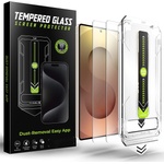 Techsuit Протектор за Samsung Galaxy S25 Ultra - Techsuit - [Съвместим с отключване с пръстов отпечатък] TitanGlass CrystalHD (2 броя) - Прозрачен
