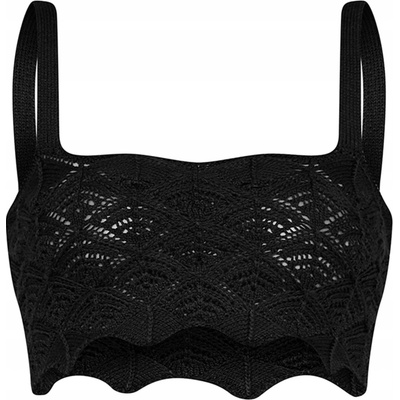 Prettylittlething dámsky top čierny klasický