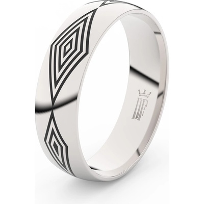 Danfil Pánský snubní prsten DLR3075 z bílého zlata