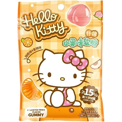 Qi Hello Kitty Gummy Candy Orange & Peach 36 g