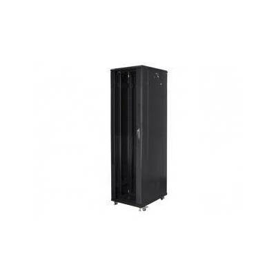 Комуникационен шкаф Lanberg rack cabinet 19" free-standing 37U / 800x800 self-assembly flat pack, black