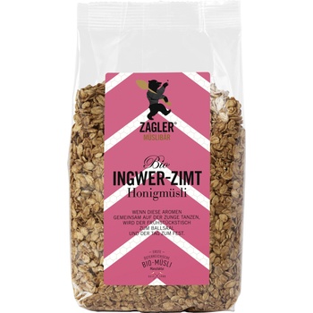 ZAGLER MÜSLIBÄR Био мюсли от джинджифил, канела и мед - 500 г