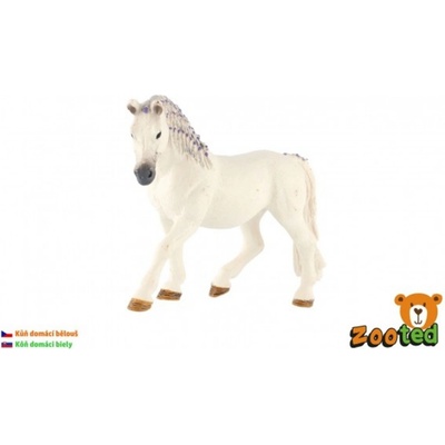 Teddies Kůň domácí bělouš zooted 13 cm