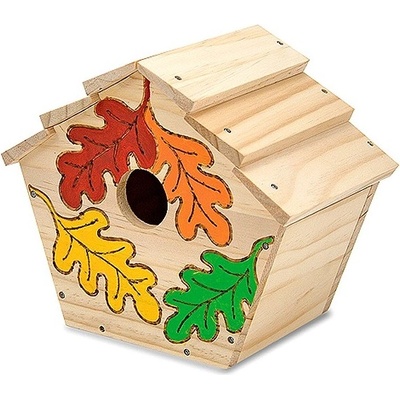 Melissa & Doug Творчески комплект Melissa & Doug - Направи си сам, дървена къщичка за птици (772131018)