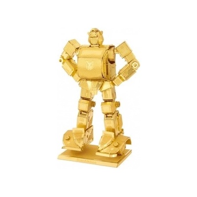 Metal Earth Luxusná oceľová stavebnica Transformers Bumblebee zlatý