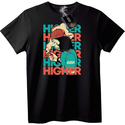 NOONEBRAND Тениска По-Високо Kush - XS, White