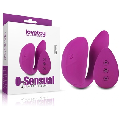 O Sensual Double Rush párový vibrátor fialový s dálkovým ovládáním