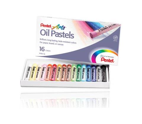Pentel Olejové pastely 16 barev