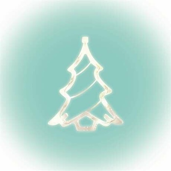 Home KID 412 Ozdoba na okno vianočného stromčeka, 8 LED diód, samolepiaci držiak batérie