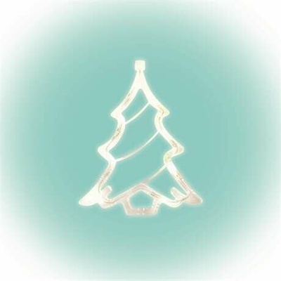 Home KID 412 Ozdoba na okno vianočného stromčeka, 8 LED diód, samolepiaci držiak batérie