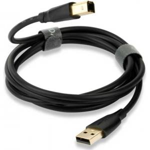QED Кабел QED - Connect QE8217, USB/USB-B, 1.5 m, черен (QE8217)