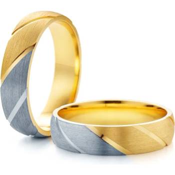 Image 1 of SAVICKI Сватбени халки: двуцветно злато, кръгли. 5.5 мм