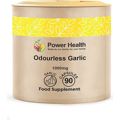 Power Health Чесън (без мирис) 2000 mg 90 капсули | Power Health (008868 (DIS11) PWH)