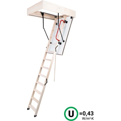 EGIBI s.r.o Podkrovné Schody OMAN EI45 POLAR 120x70 H280 FSC ohňovzdorné TSS30281