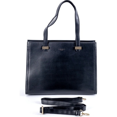 David Jones Paris Tříoddílová elegantní kabelka do ruky 6882-1 černá