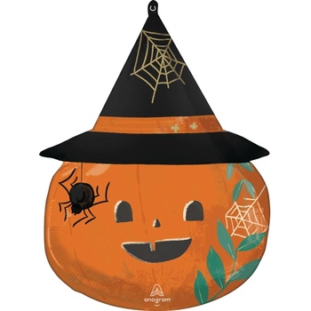 Image 1 of Amscan Балон от фолио Тиква с шапка