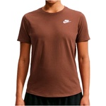Nike Дамска тениска Nike Women's Sportswear Club Essential Sport shirt - Cacao Wow (916-3166-1014)