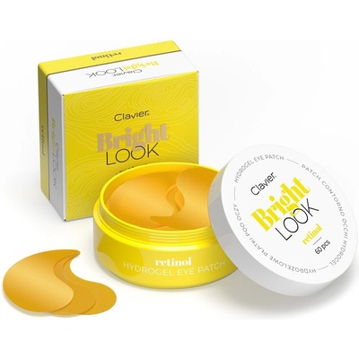 Clavier Bright Look hydrogélové očné vankúšiky Retinol 60 ks
