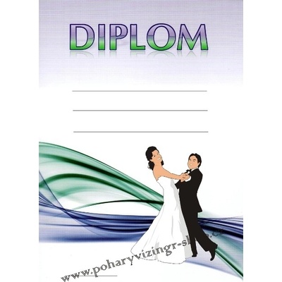 Tanec diplom A4 č.6 – Zboží Dáma