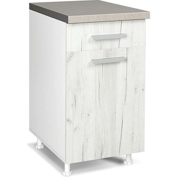 Matis Кухненски шкаф долен с чекмедже и врата in d45 kf снежен дъб