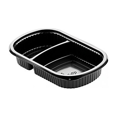 DUNI Box meal PP BK 2-comp 240 x 150 x 40