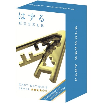 Hanayama Метален логически пъзел Hanayama - Mini Huzzle Cast Keyhole, gold (515178)