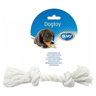 Duvo + Knotted Cotton Rope XXL 45 cm bílá