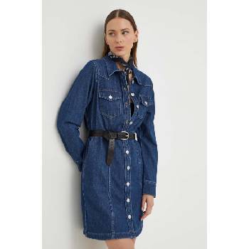 Levi's Дънкова рокля Levi's в тъмносиньо къса със стандартна кройка (A7592)