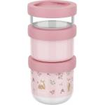 Mepal Светлорозови пластмасови детски кутии за храна 3 бр. Fairy Garden by Little Dutch - Mepal (108034065406)