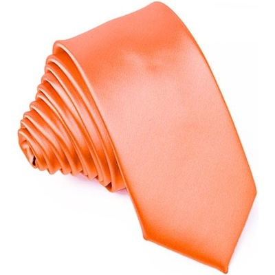 Greg Oranžová slim fit kravata 99179