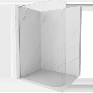Mexen Kioto-R L заоблена душ кабина Walk-in 110 x 200 см, прозрачна, хром - 800-110-103-01-06 (800-110-103-01-06)